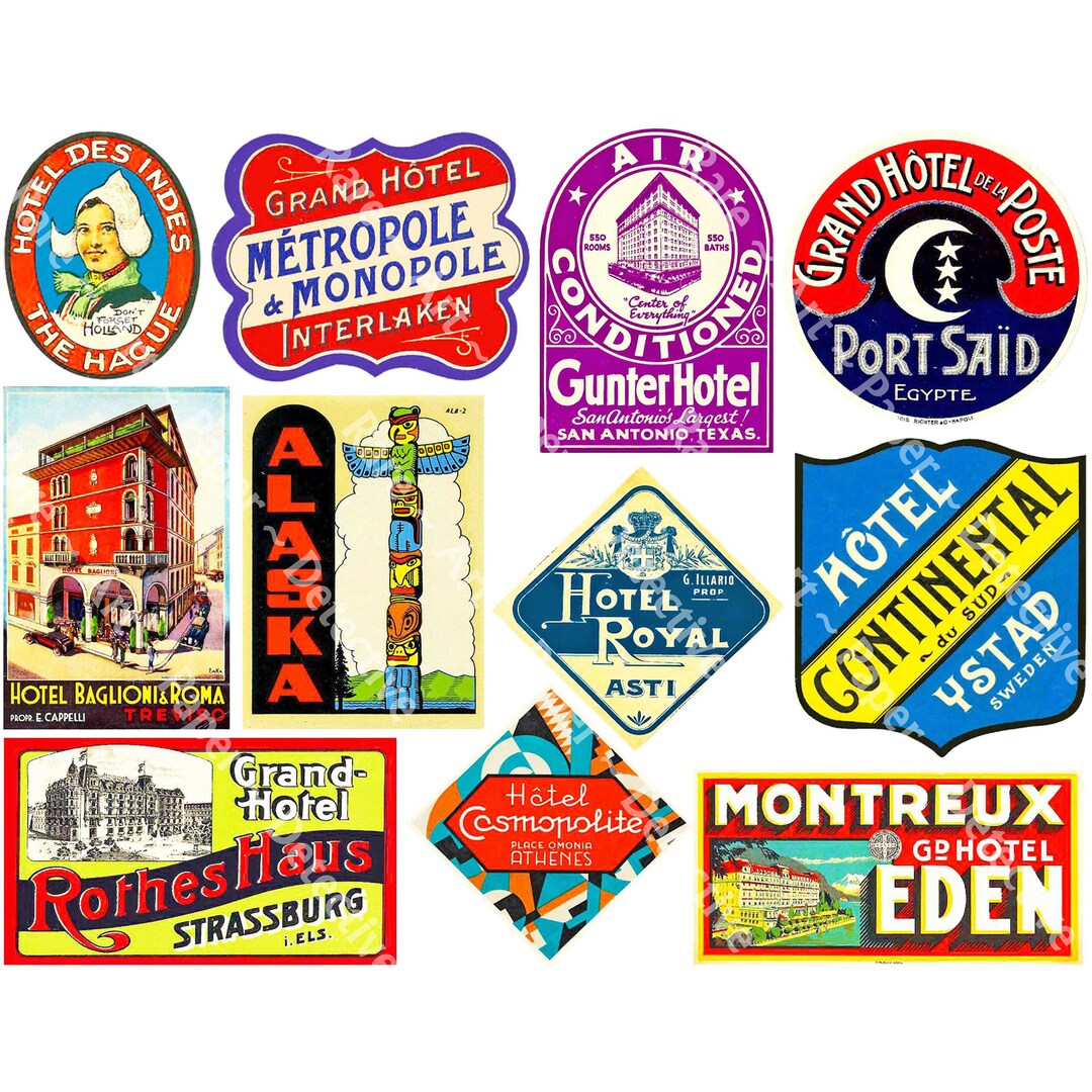 Luggage Tag Travel Stickers For Suitcases Hotel Luggage Label DIY